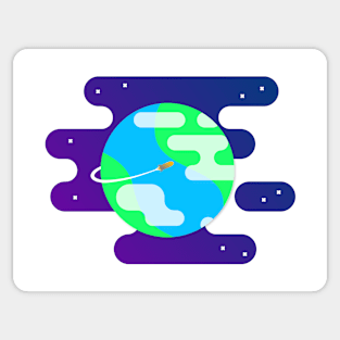 Around the world Sticker